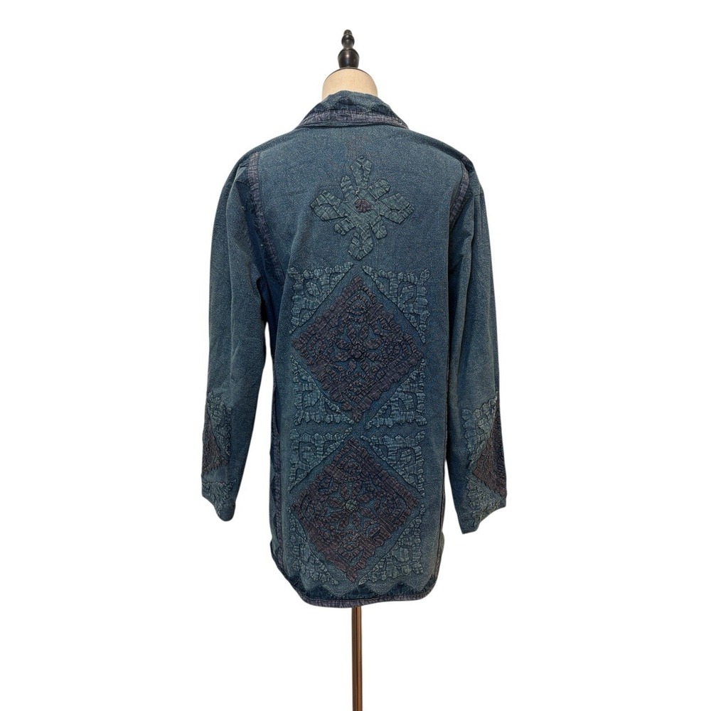 Sacred Threads Jacket Quilted Patchwork Cotton Sz… - image 6